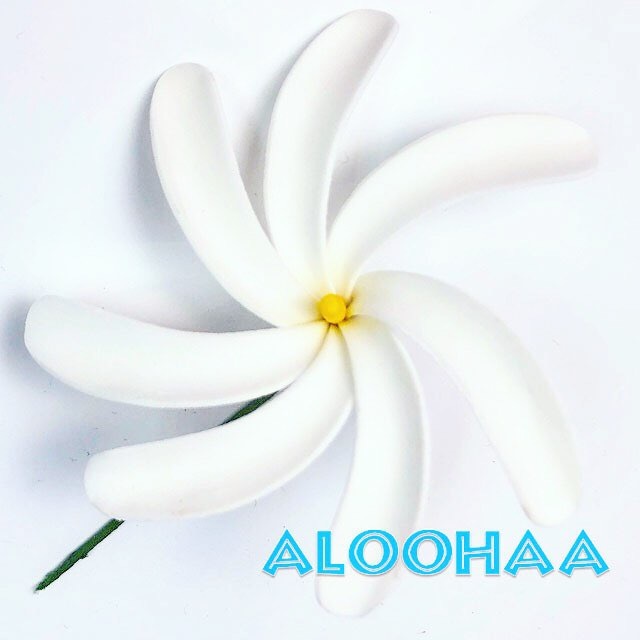 ティアレピック M 10 032 Cf ウレタン造花ハワイアン フラ タヒチアン 衣装 Aloohaaショップ