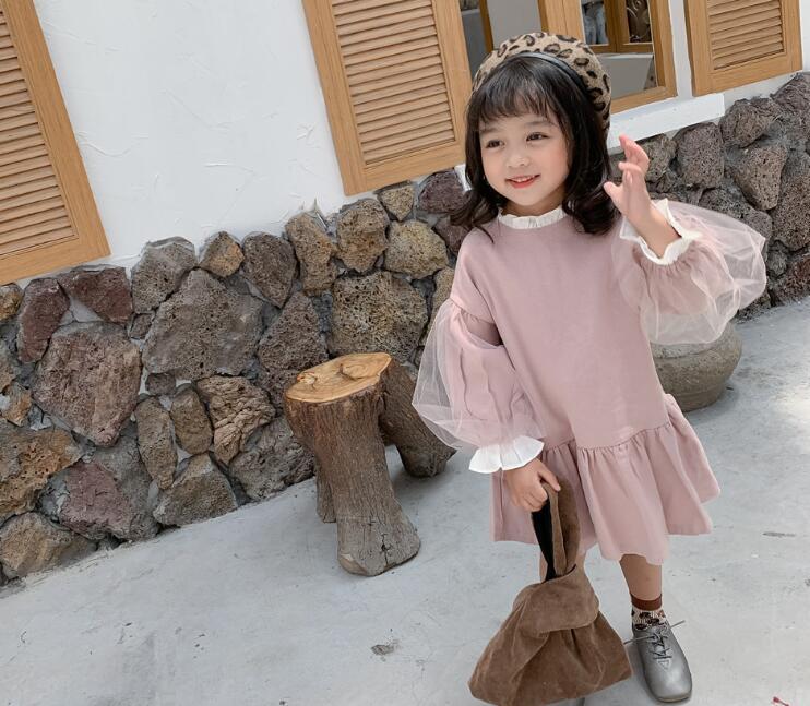 2 Onepiece 女の子 ふんわりレースワンピース 2色展開 韓国子供服 Orini