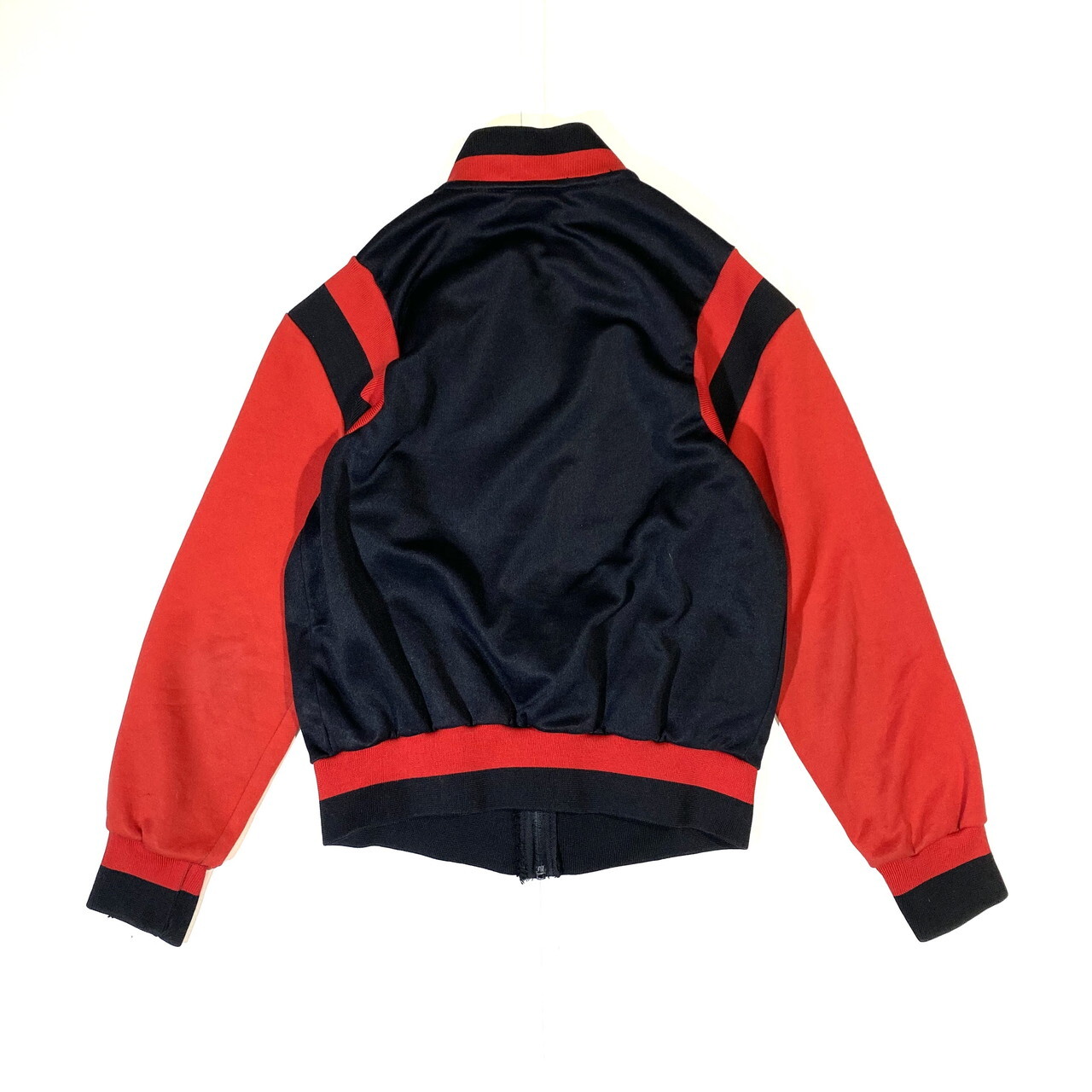 Kids 80年代 アディダス ジャージ キッズ10歳 141 147 古着 子供服 80s ビンテージ ヴィンテージ Adidas Ventex トラックジャケット ブラック レッド 黒 赤 ジャージ トラックジャケット Cave 古着屋 公式 古着通販サイト