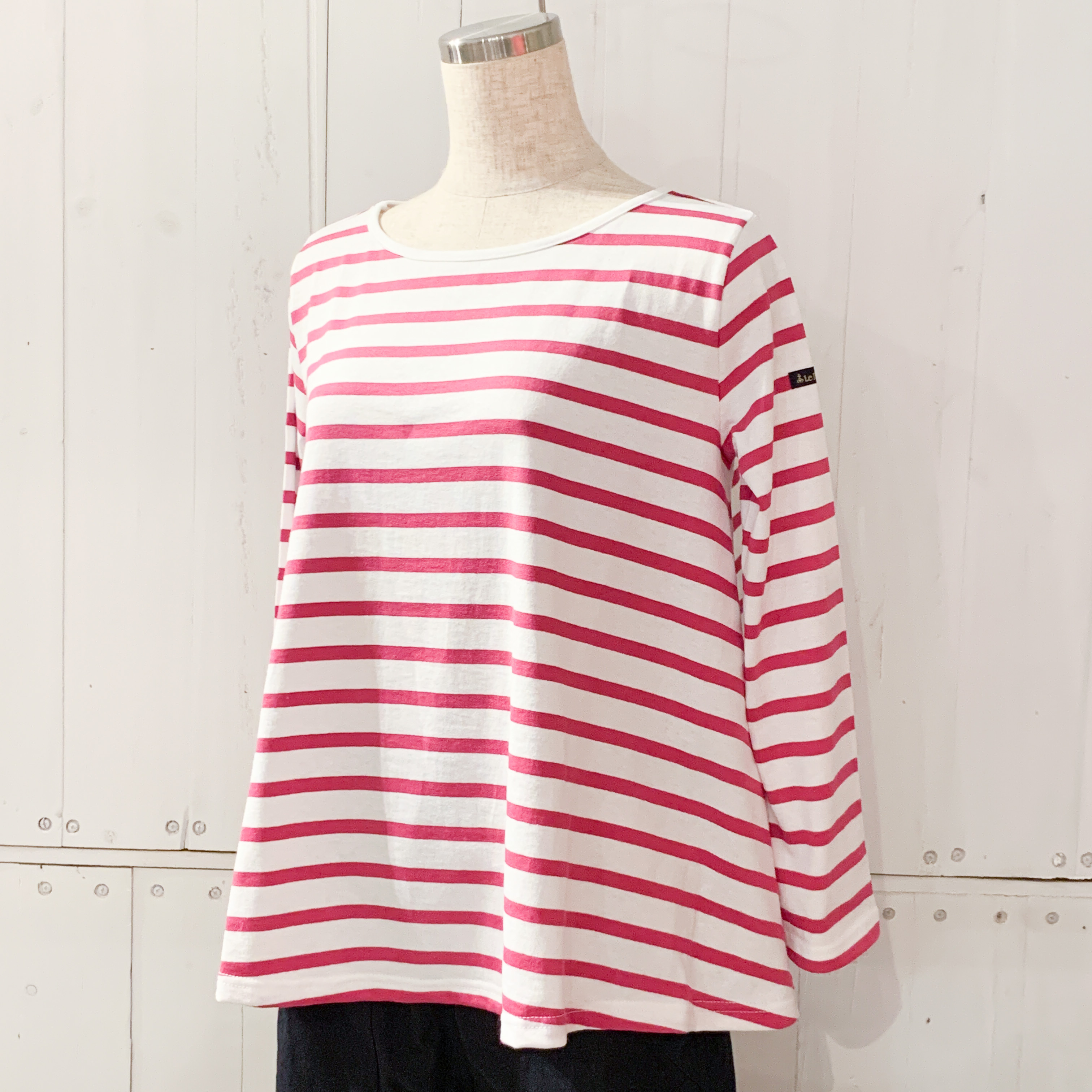 Le Minor ルミノア Evaseeフレアボーダーカットソー Robin Aso