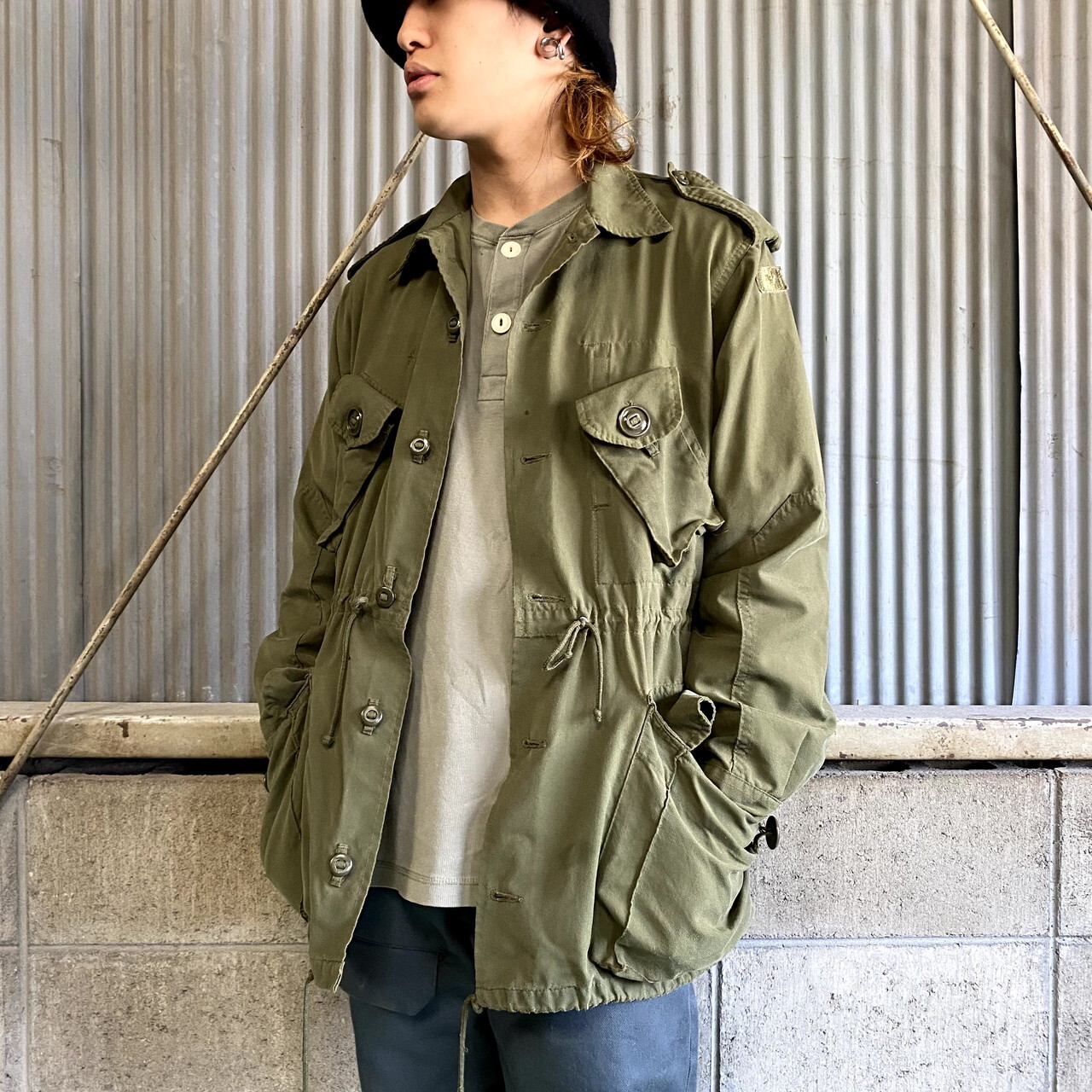 カナダ軍 Mk2 ミリタリー フィールドジャケット メンズl 古着 カーキ オリーブ セージグリーン 緑 ミリタリージャケット Vtg Al Cave 古着屋 公式 古着通販サイト