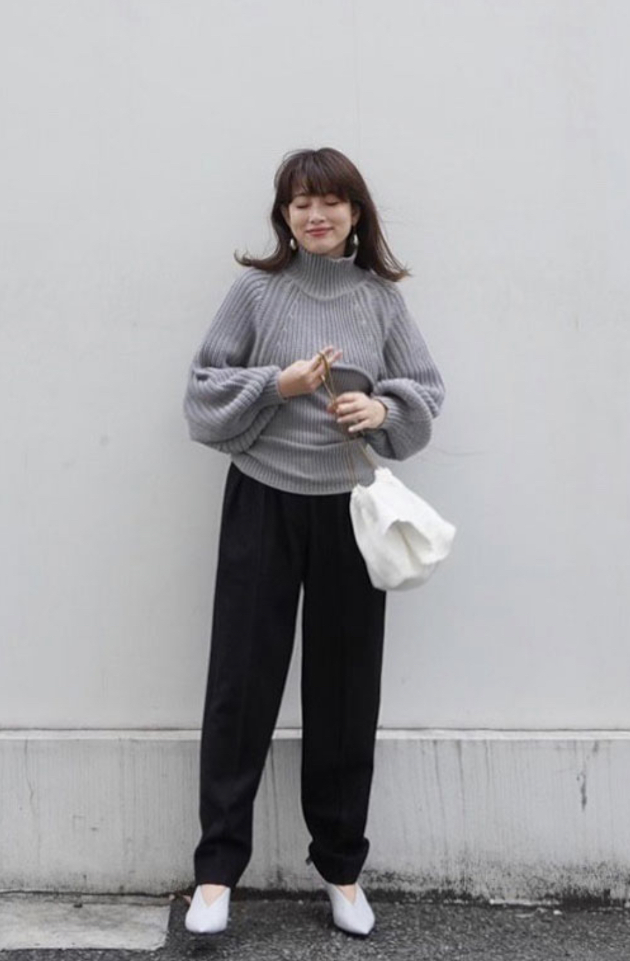 Etre Tokyo バルーンスリーブニットセットプルオーバー Flicka Kobe