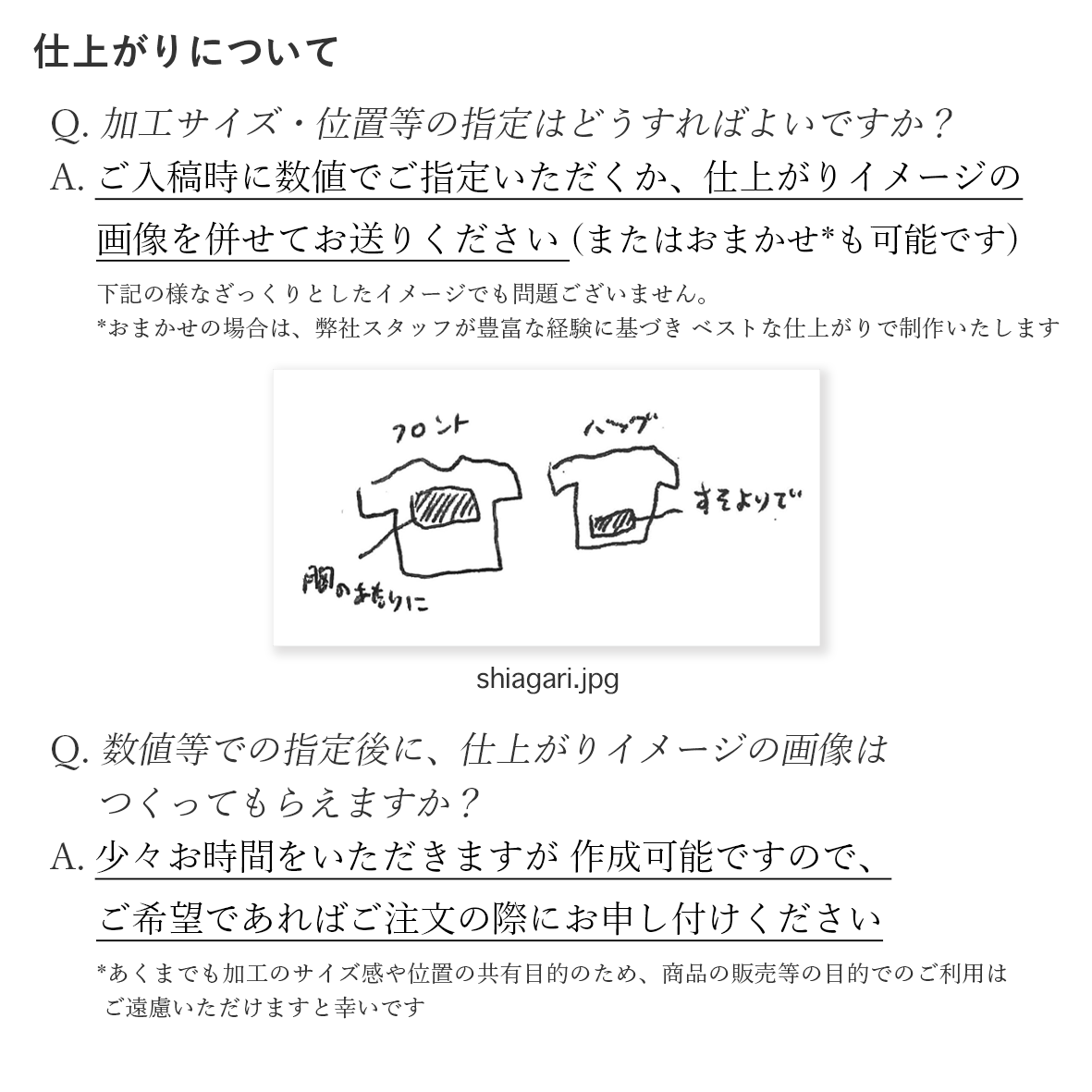 ご注文の流れ よくあるご質問について Corner Printing