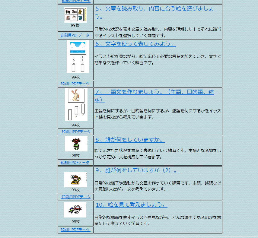 プリント教材集cd10文の理解と文作りの学習編 発達支援工房めだか