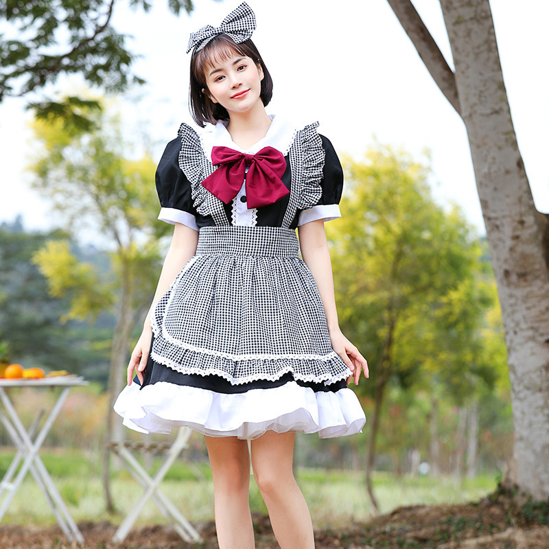 メイド服 可愛い レディース コスプレ フルセット ハロウィン あす楽 仮装 おすすめ ブラック Dresszone