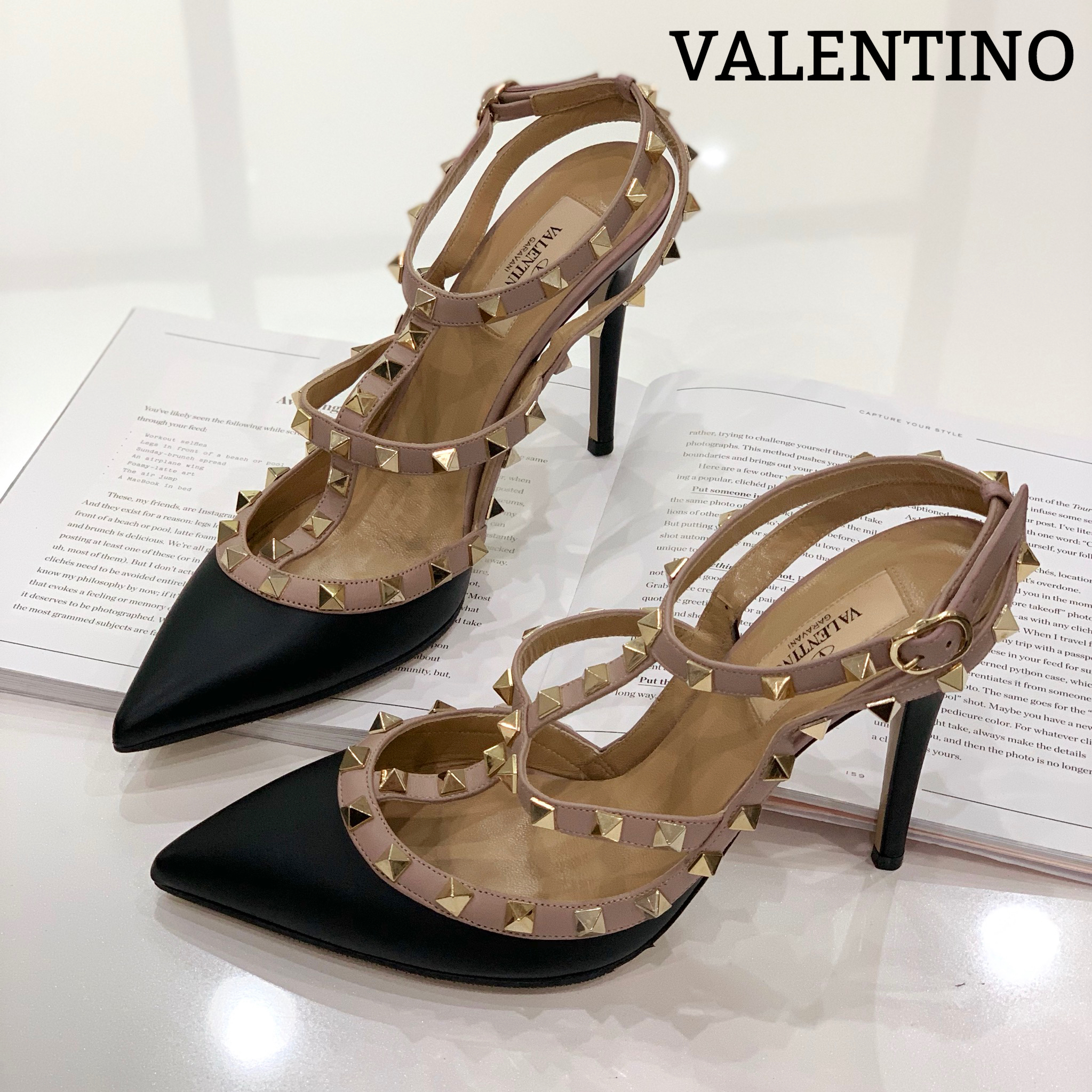 非売品 一度のみ着用 Valentino スタッヅ ヒール 3broadwaybistro.com