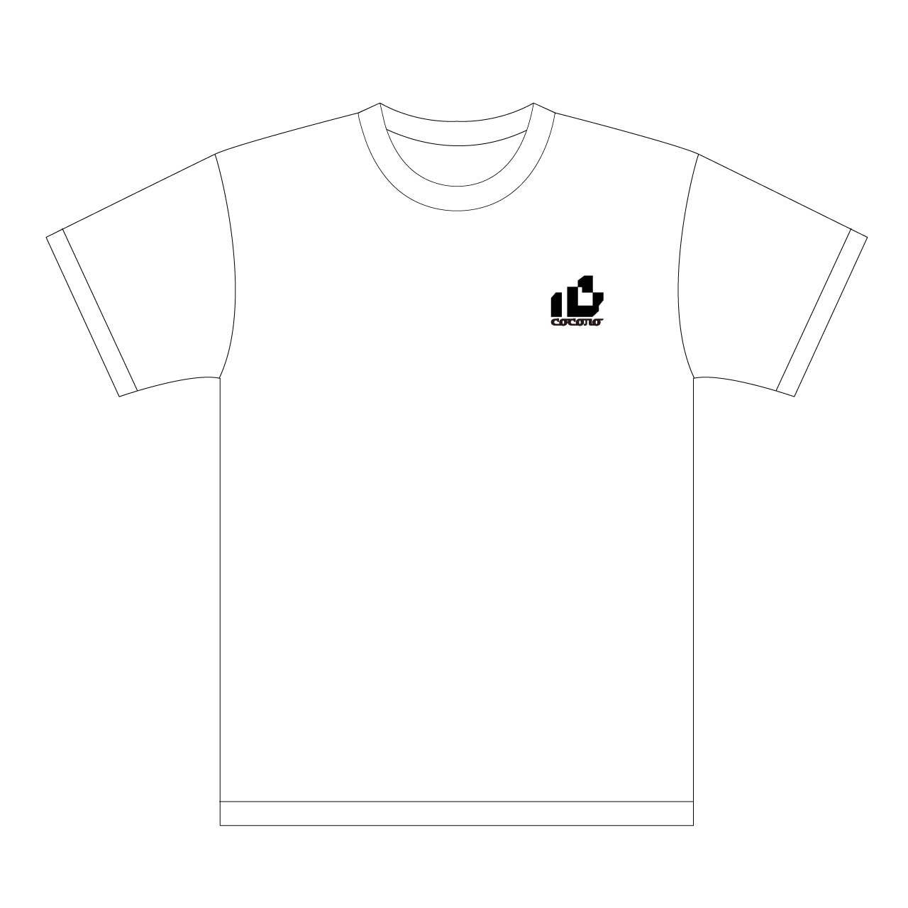 おはようございます×ピノキオピー×あらいやかしこ「心」Tシャツ(ホワイト) - 画像1
