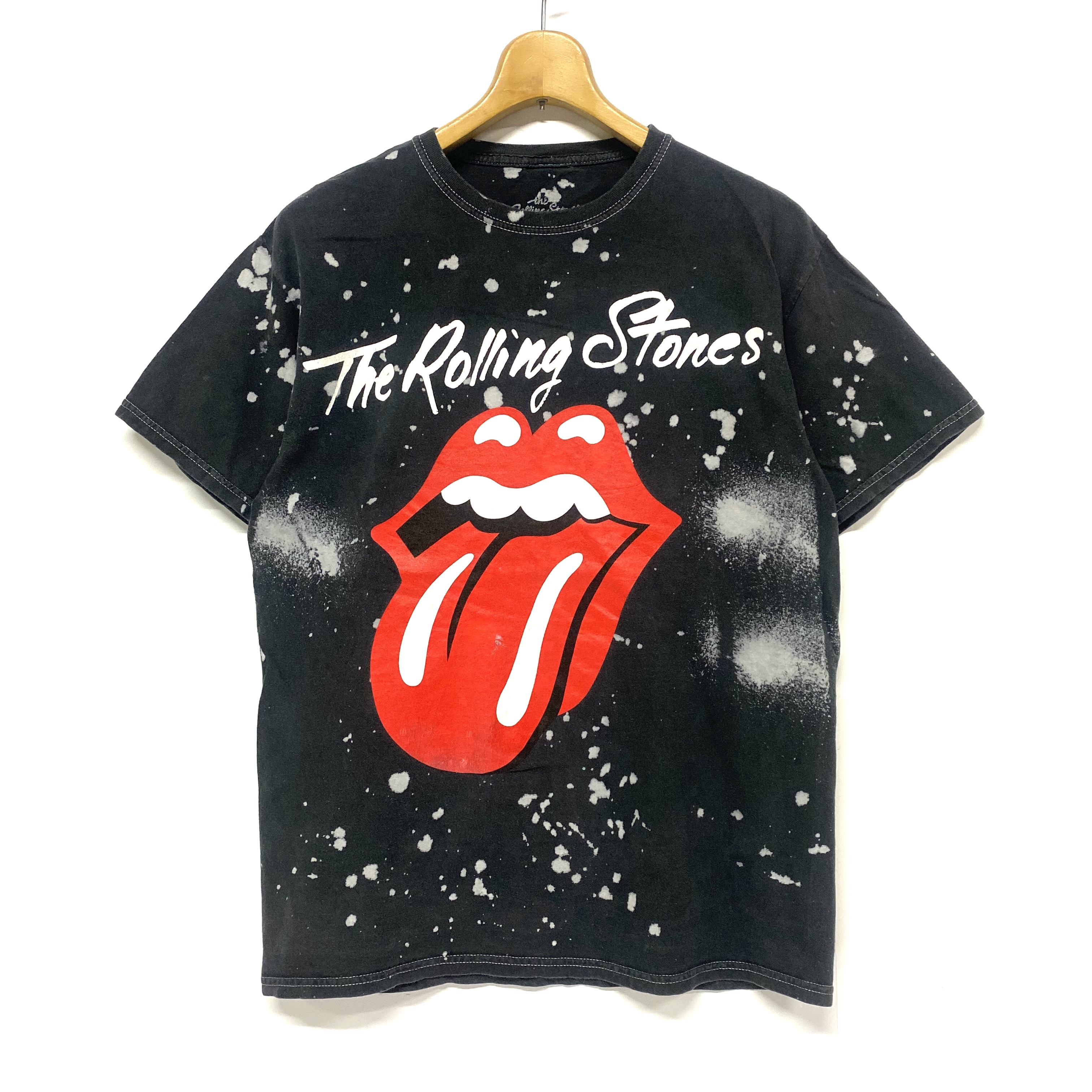 The Rolling Stones ザ ローリング ストーンズ ロゴtシャツ ブリーチ加工 メンズs 古着 Tシャツ Al Sa2107 Cave 古着屋 公式 古着通販サイト