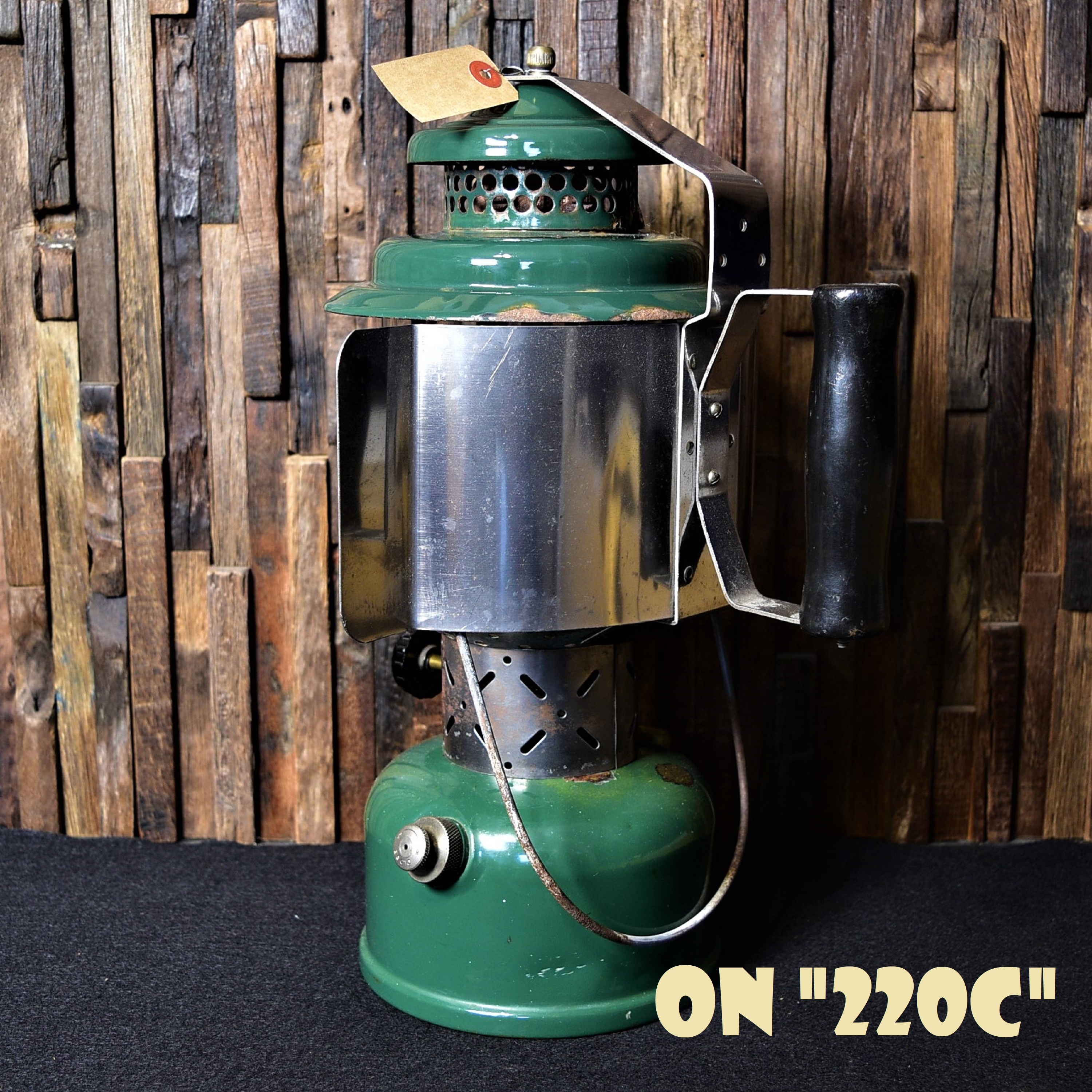 コールマン ランタンリフレクター ブラック ウッドハンドル 2系前期適合 Coleman 2 B C D E ビンテージ 40年代50年代 Super Vintage Depot スーパービンテージデポ