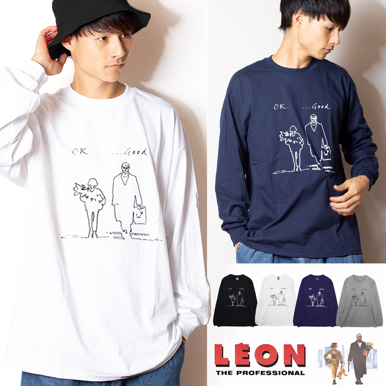 Leon レオン Ok Good リブロンt 長袖tシャツ 映画tシャツ Leon Lstee Okgood Oguoy Destroy It Create It Share It