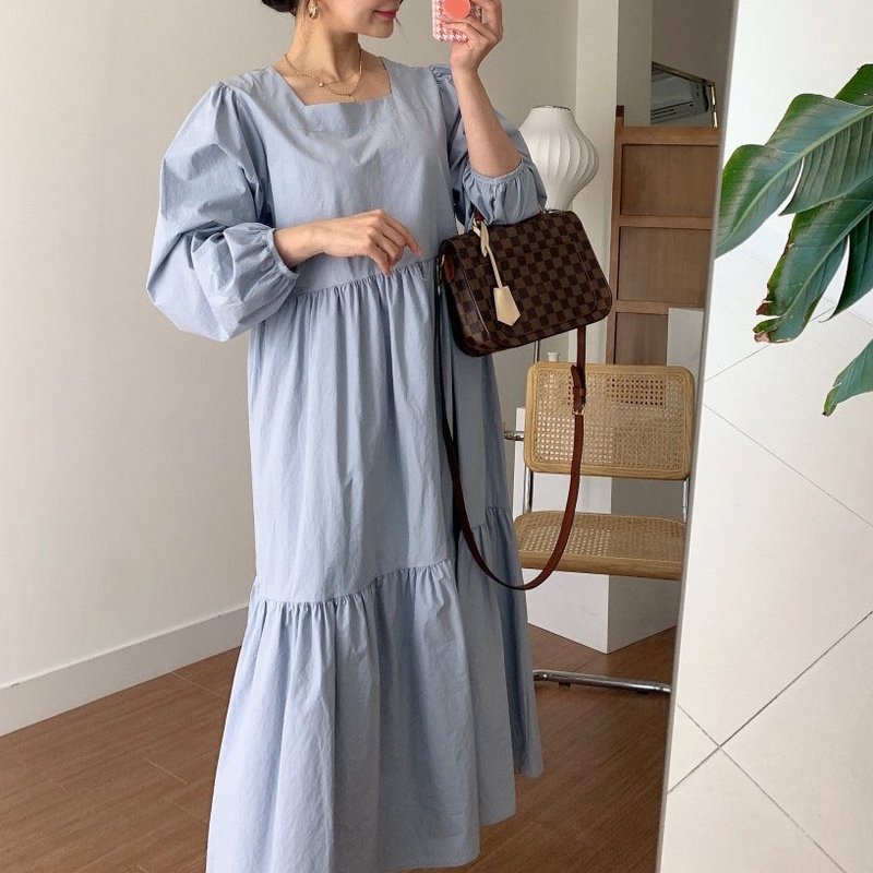 パフスリーブティアードワンピース 505 Lurila