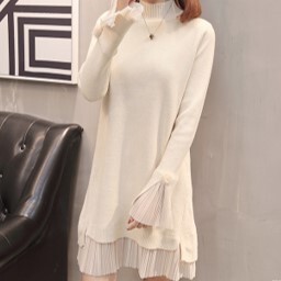 フリルニットワンピース Gladlot