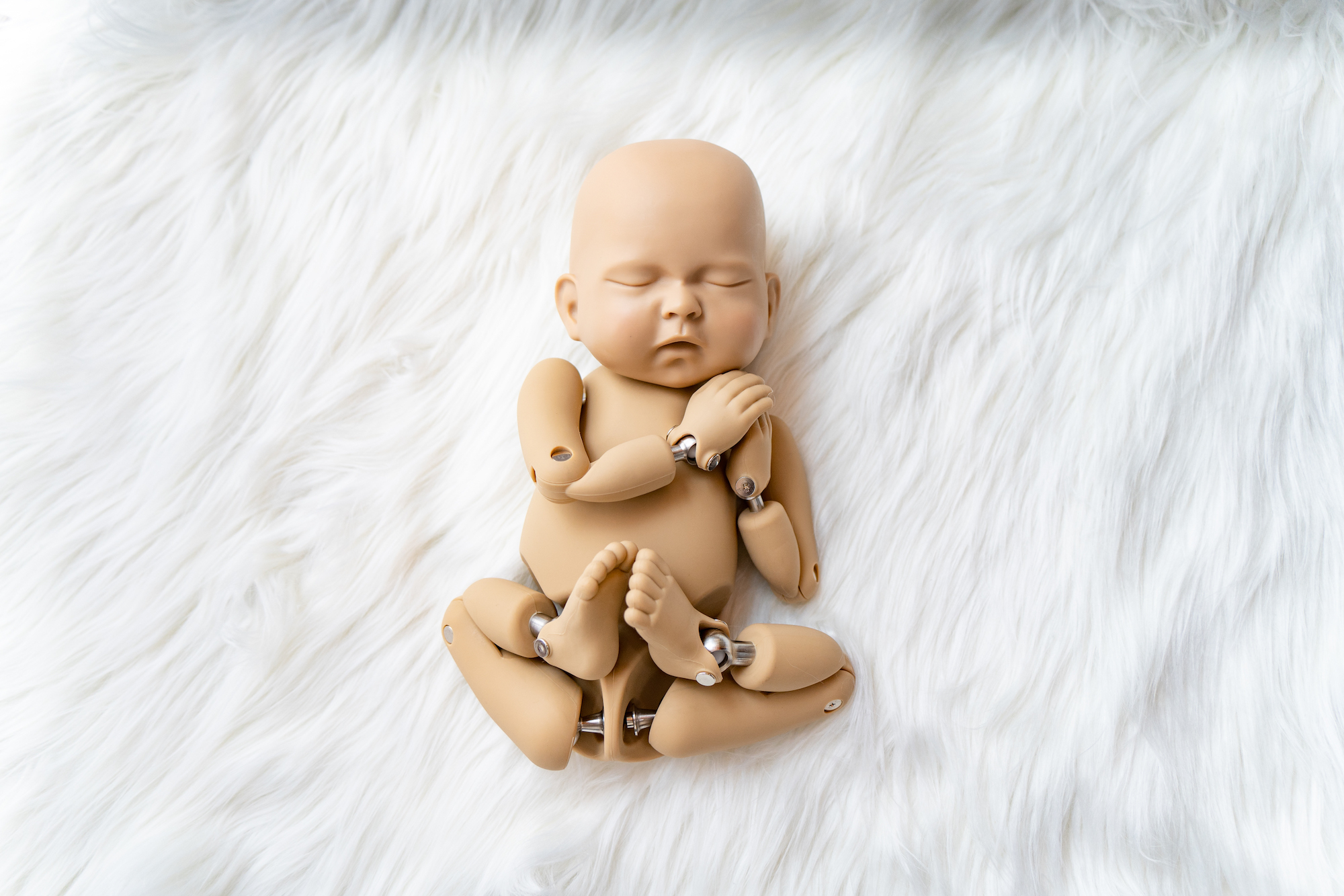 ニューボーンフォト撮影練習人形 StandInBaby正規品 - 美術品