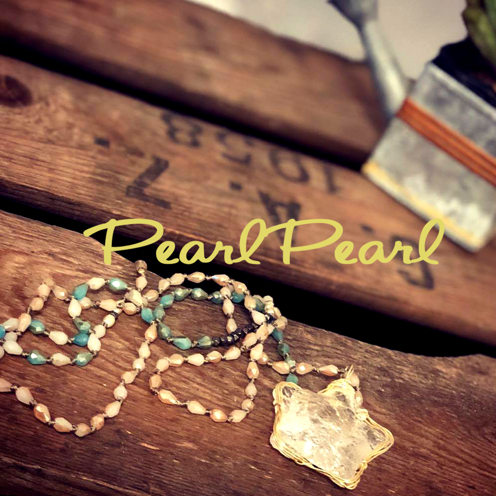 スターシェイプ水晶ネックレス 淡水パールと天然石アクセサリーのお店pearlpearl パールパール