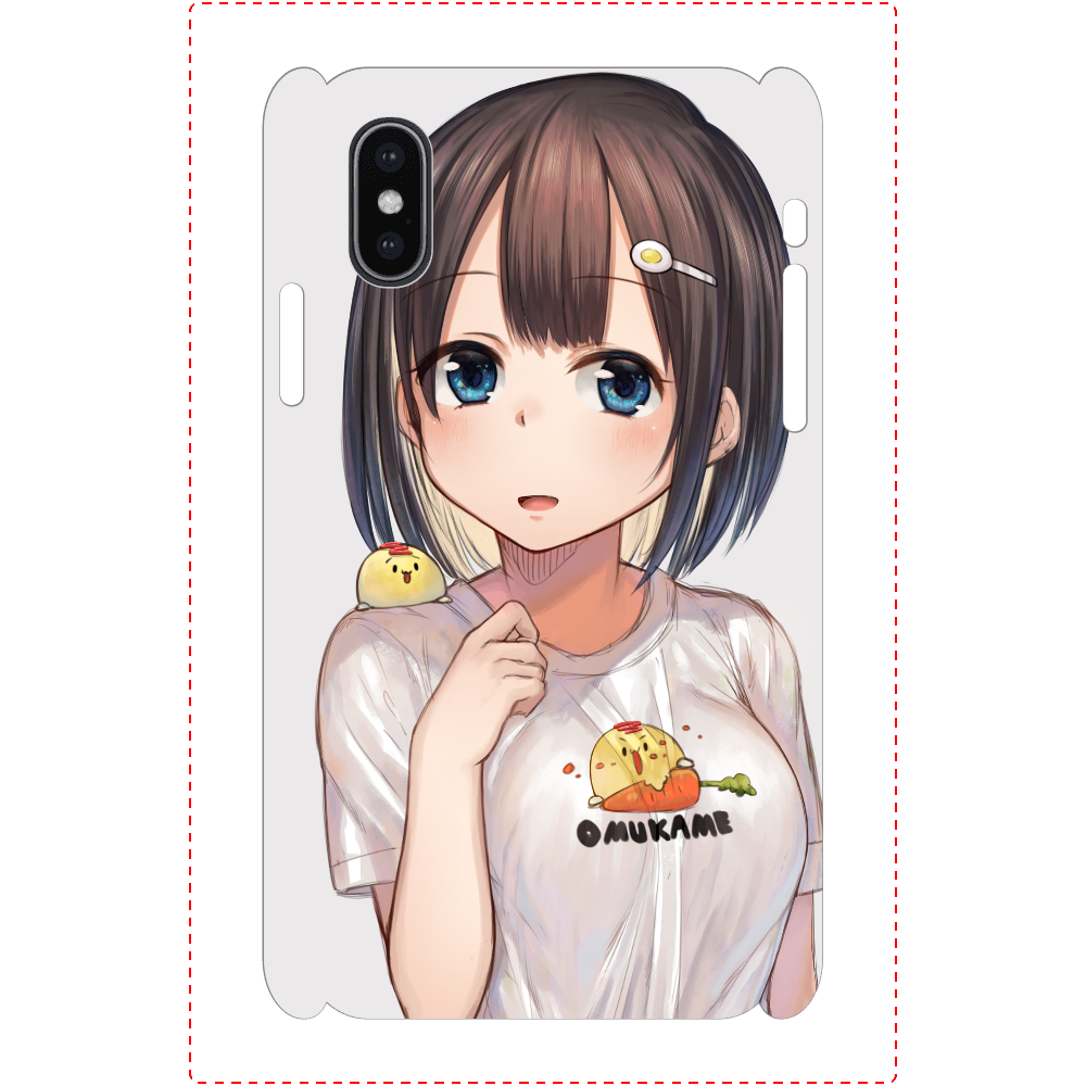 Iphoneケース スマホケース Iphonexs X かわいい ゆるキャラ 女の子 イラスト 可愛い キャラクター Arrows Aquos タイトル オムかめと女の子 作 星宮あき Iphoneケース Tシャツ メンズ スマホケース レディース Etc 雑貨屋アリうさ