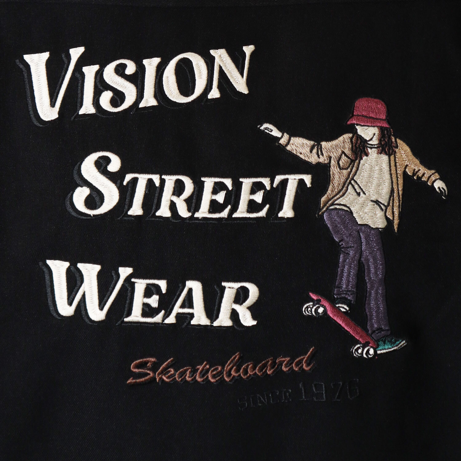 New School スケボーイラスト刺繍シャツ Vision Street Wear Online Shop