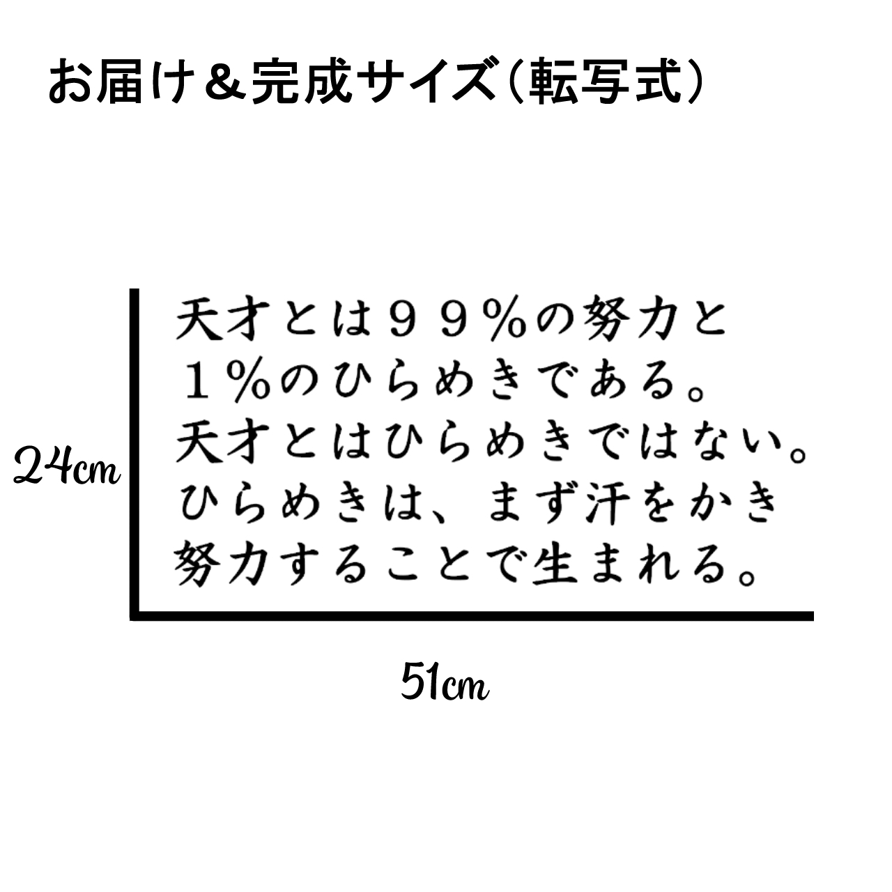 ウォールステッカー 名言 天才とは99 の努力 エジソン 黒 マット Iby アイバイ ウォールステッカー 通販