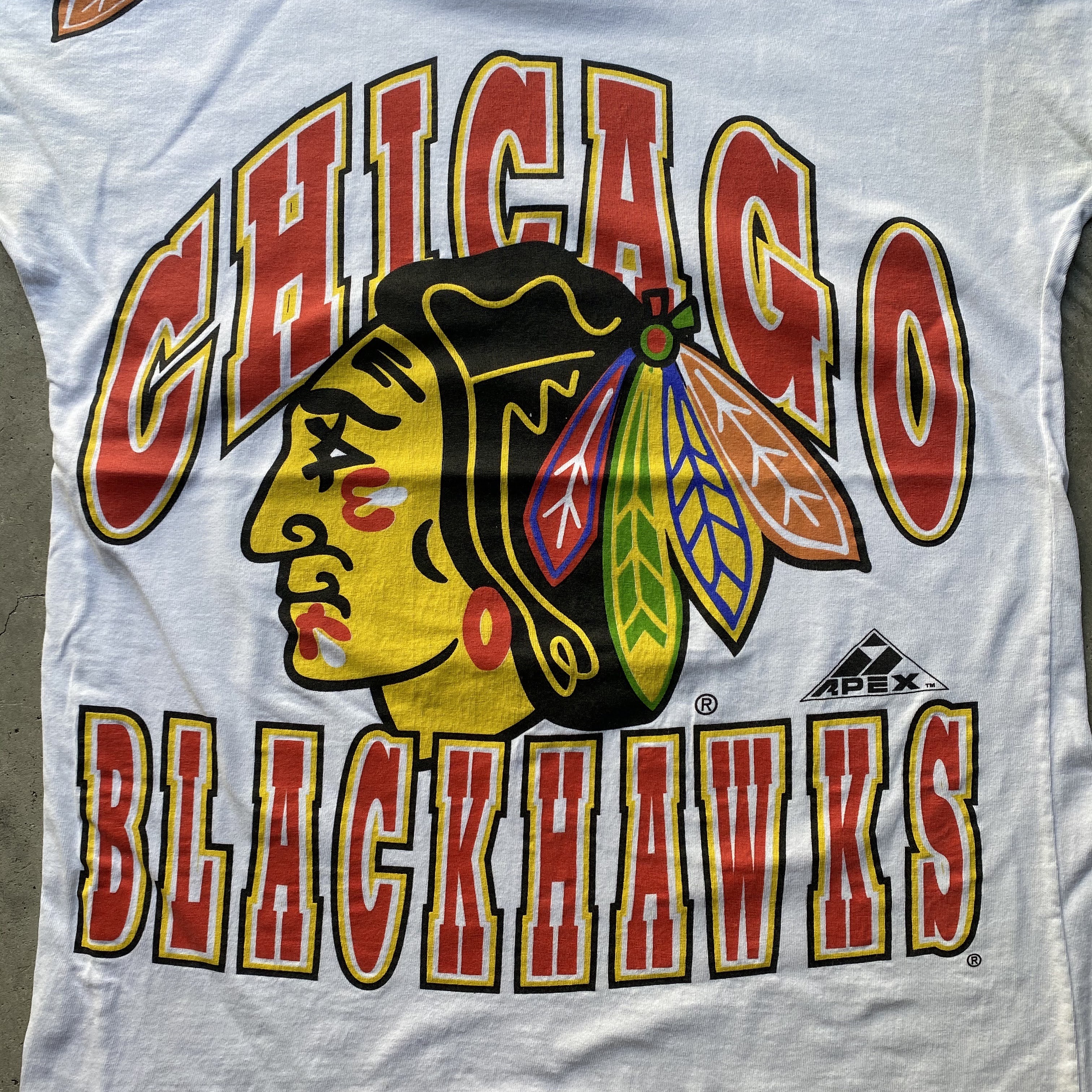 Nhl Chicago Blackhawks シカゴブラックホークス ホッケーtシャツ メンズm 古着 Tシャツ Cave 古着屋 公式 古着通販サイト