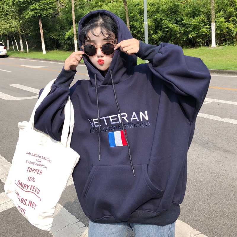 トップス 流行りフード付きファッション韓国合わせやすい学園風長袖パーカー Chuulife Com かっこかわいいストリート系を楽しもう