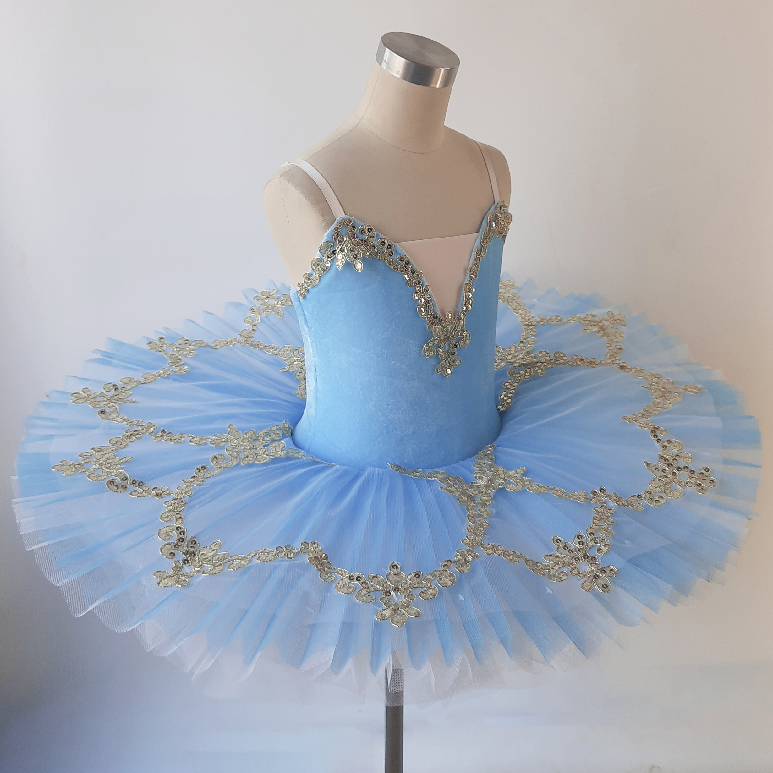 ブルー バレエ 女の子 レディース 衣装 舞台 シンデレラ ドレス Princess Girl Cinderella Ballet Dance Woman Antoinette