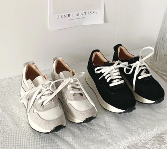 オルチャンファッション 韓国レディースファッション Ah0534 シューズ スニーカー ダッドスニーカー 運動靴 カジュアル トレンド 無地 厚底 流行オルチャンファッション 人気のプチプラ韓国レディースファッション新作通販 Aliceholly