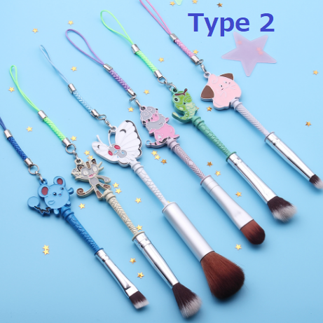 A 6pcs Set Mini ポケモン Go メイクブラシ クリスマス Miiediyfox K Fam51 A 6pcs Set Mini ポケモン Go メイクブラシ クリスマス Miiediyfox K Fam51