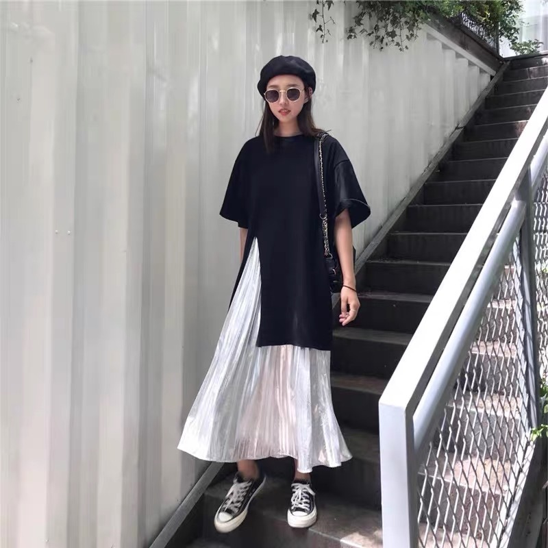 オーバースリットtシャツ ロングプリーツスカート セット 41 Berna