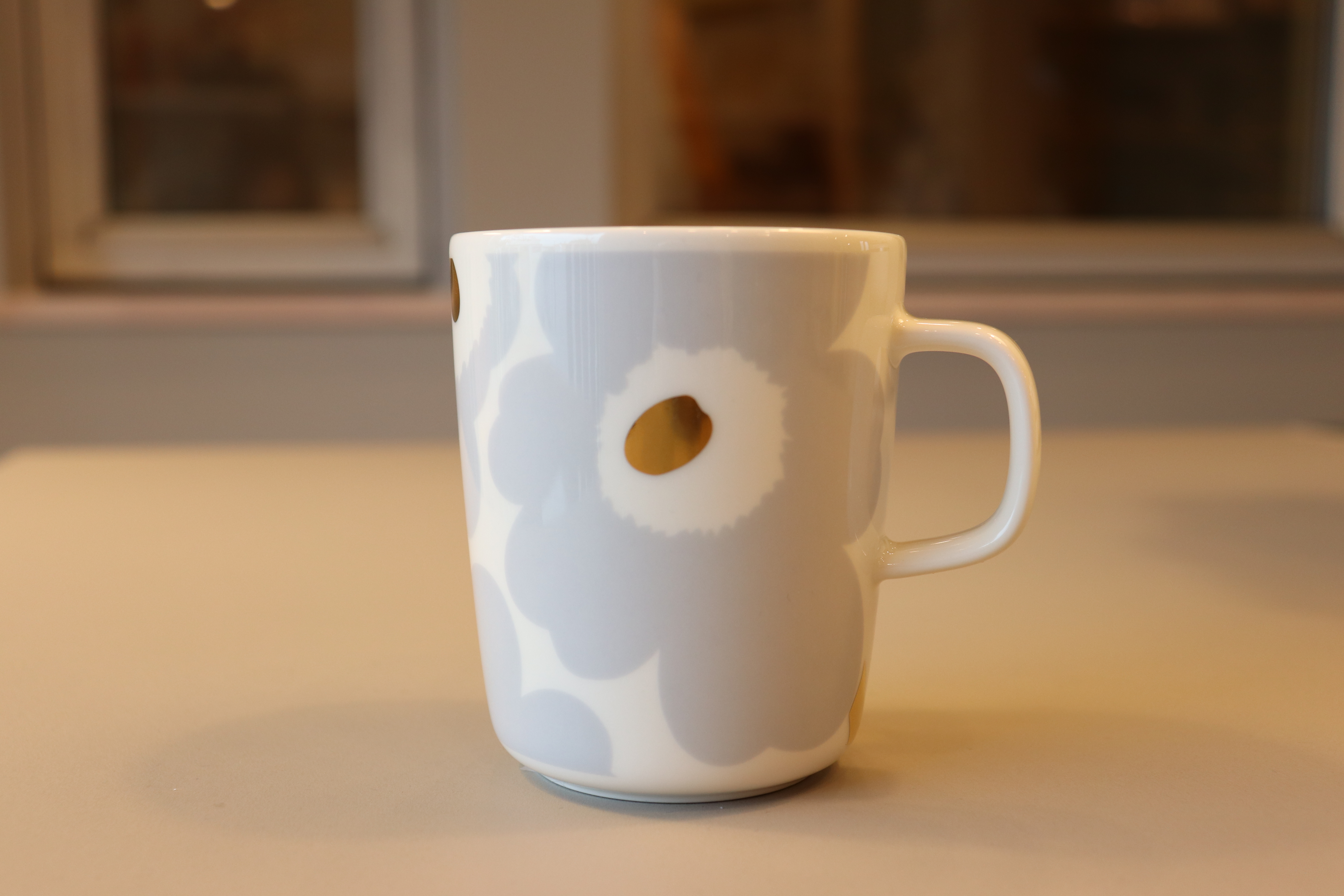 Marimekko マリメッコ Unikko マグカップ250ml ホワイト グレー ゴールド Linnel Home Furnishing
