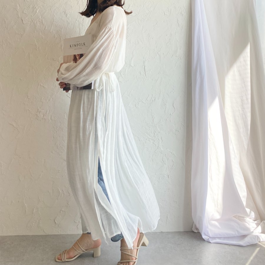 Locari掲載 即納ラスト2点 カシュクール シフォン ロングワンピ V67 She S Closet