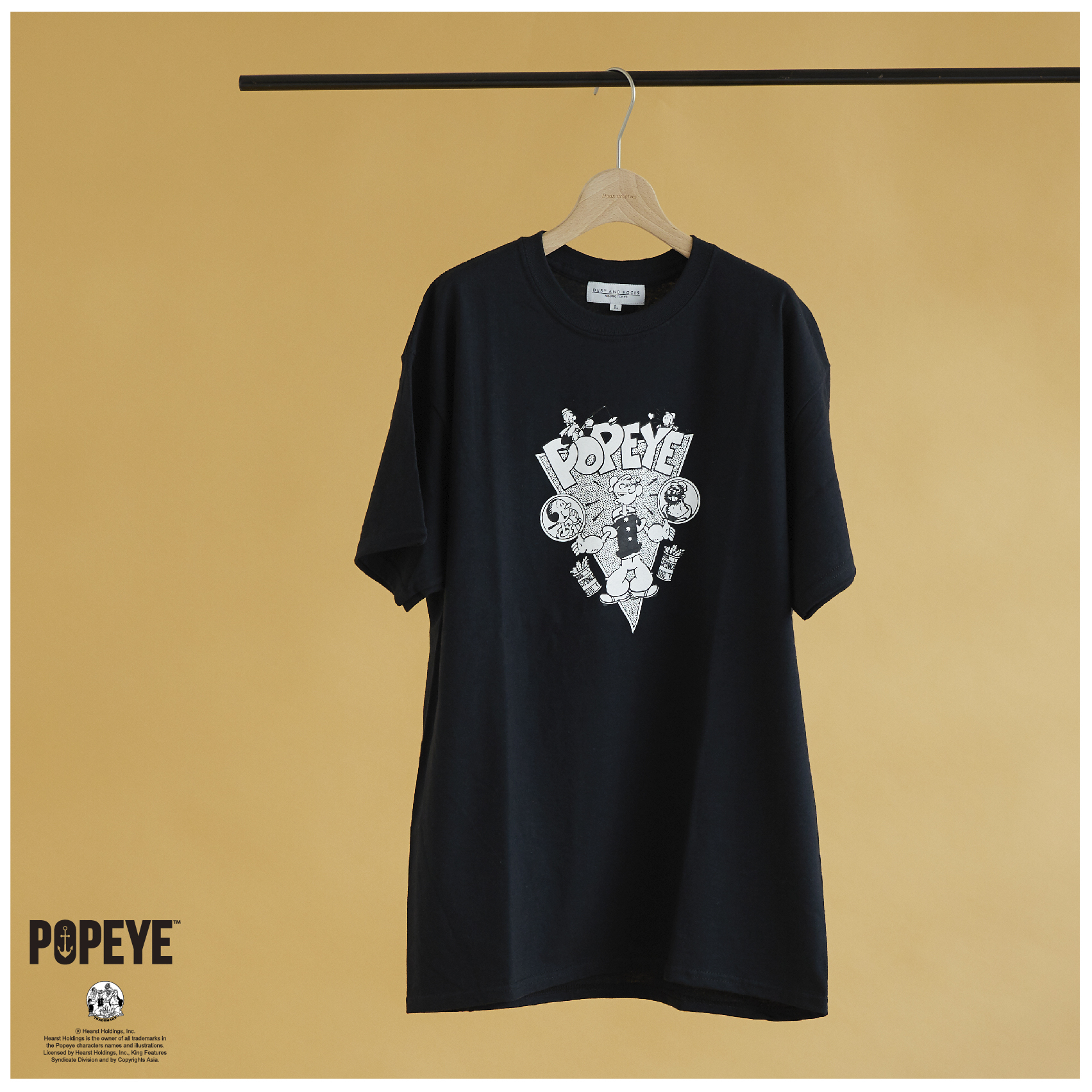 Popeye Dustandrocks Vintageイラスト Tシャツ T Shirt Dust And Rocks