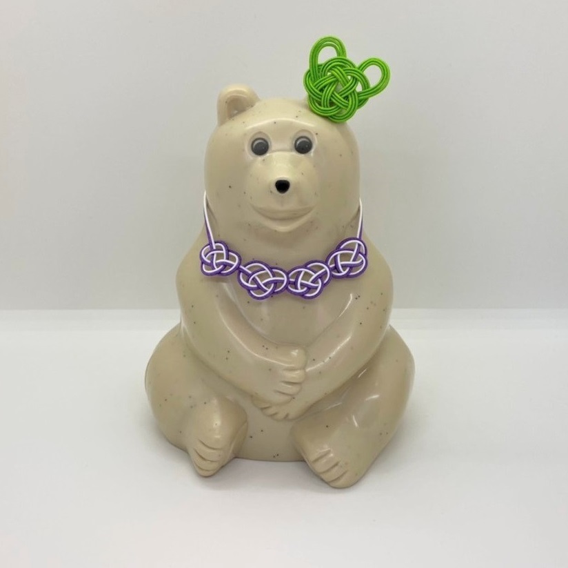 しろくま貯金箱 水引アクセサリー6月 カエル アジサイ 水引アート 水引販売 Compact ハンドメイドと北欧雑貨のお店