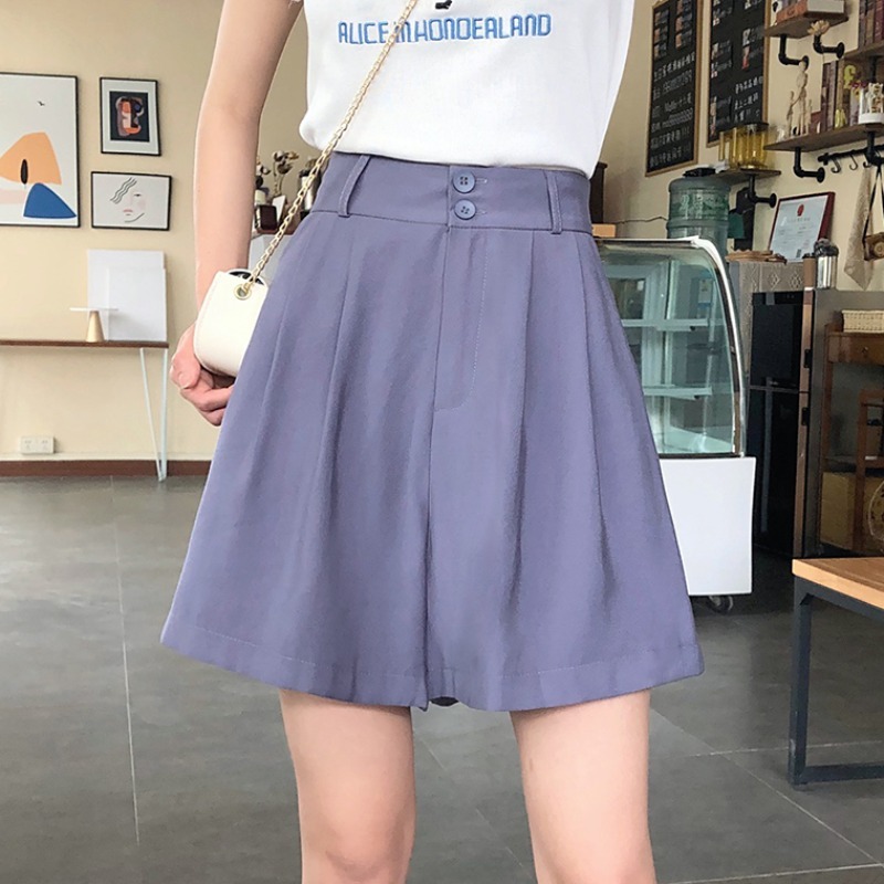 ワイドパンツ ショートパンツ 薄手 韓国ファッション レディース フレア ショート丈 ハイウエスト 春コーデ 夏コーデ 大人可愛い ガーリー Thin Section Loose Wide Leg Pants Dtc Value Rave Notice バリューレイヴノーティス 韓国ファッションや