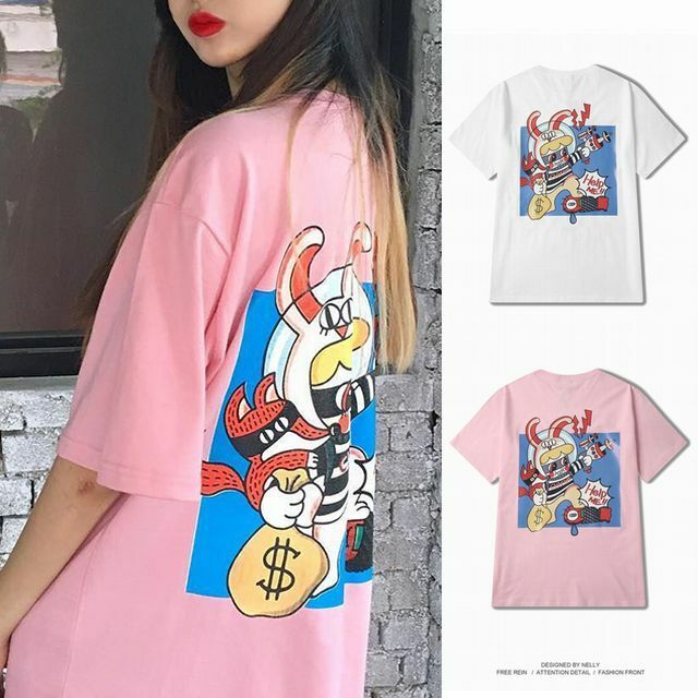 ユニセックス メンズ レディース Tシャツ ストリート 大きいサイズ 韓国ファッション オルチャン Character Hip Hop Short Sleeve T Shirt Dct Value Rave Notice バリューレイヴノーティス 韓国 ファッションやハワイアンジュエリーなど海外通販