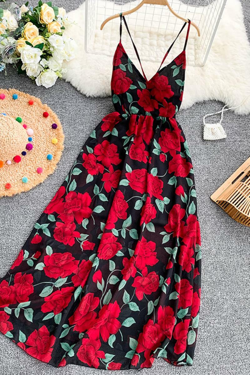 夏本番セール リゾートキャミロングワンピース ワンピース 花柄 マキシ丈 ロング丈 リゾートワンピース 大人 レディース 大きいサイズ 夏 きれいめ ブラック レッド グリーン ブルー ピンク ホワイト 花柄 大きめ花 総柄 バラ キャミワンピ 夏 エレガント 海 ビーチ