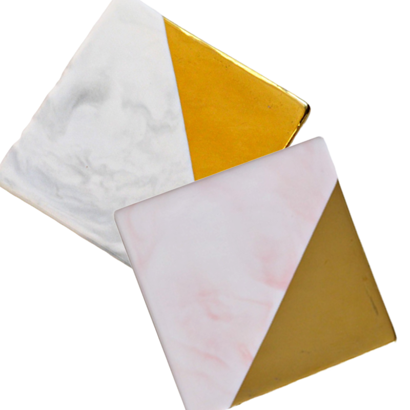 Marble Coaster Square 大理石コースター 四角 Bonne Chance