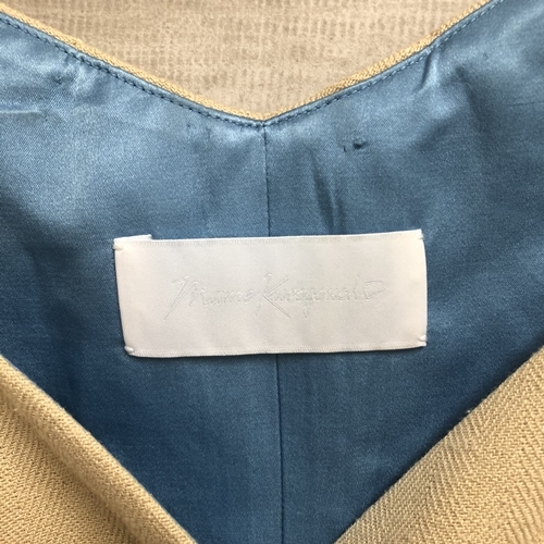 Mame Kurogouchi マメ クロゴウチ 18ss ベルト付 シルク混ワンピース 1 ベージュ 中目黒z２ ブランド古着brooch