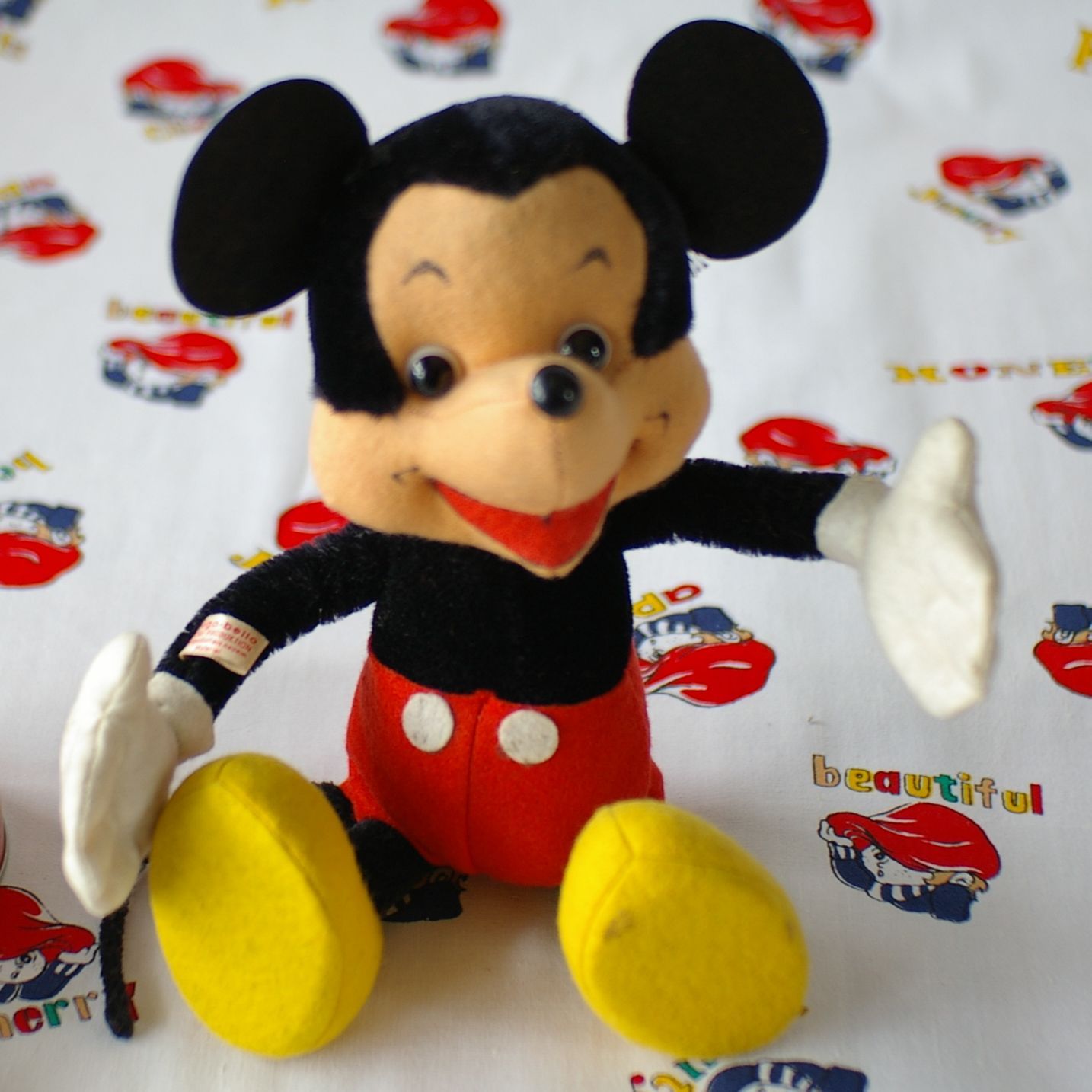 M02 ドイツ製シュコー ミッキーマウス ディズニー ヴィンテージ ぬいぐるみ Schuco Micky Mouse Flohmarkt フローマルクト
