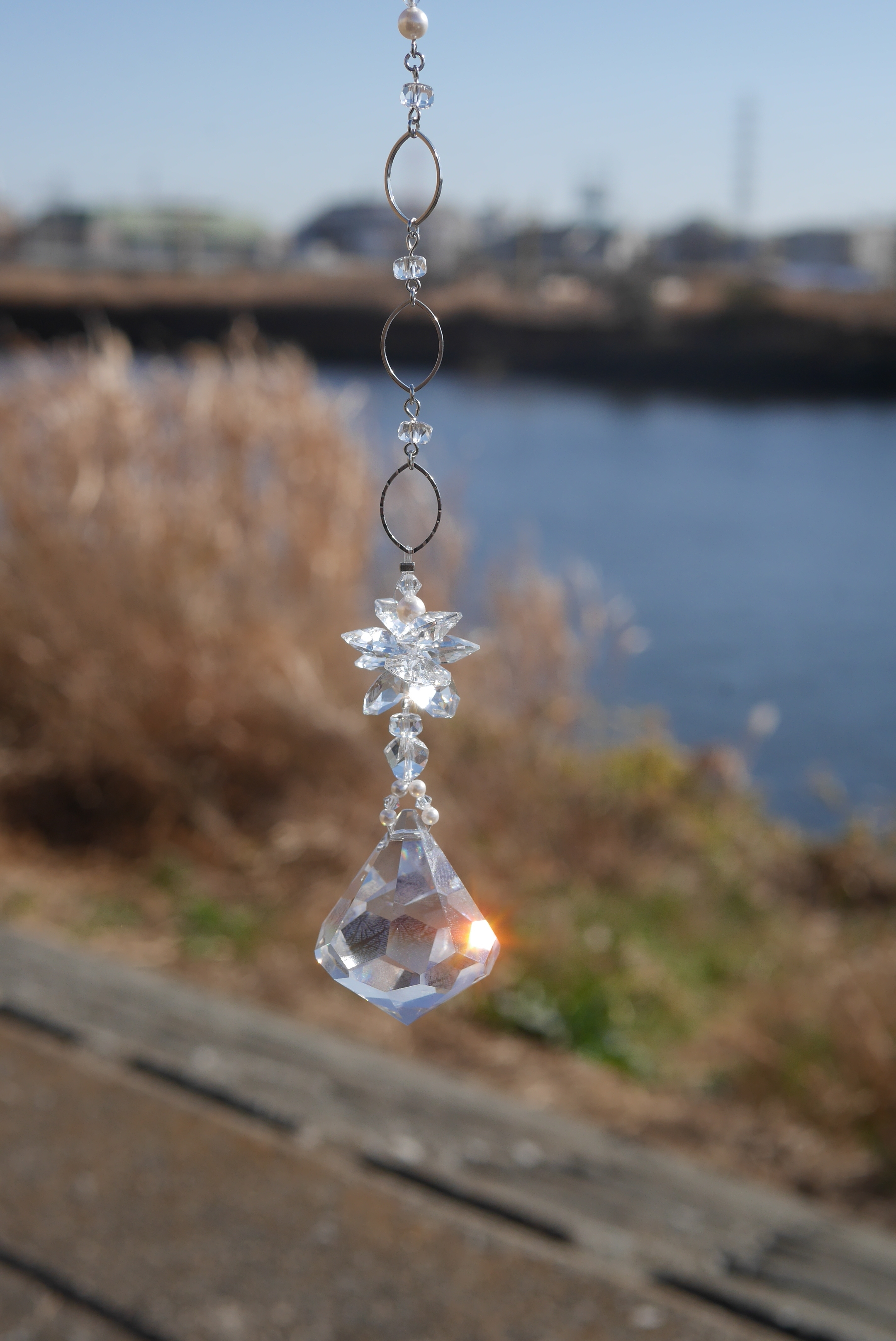 スワロフスキーの上品サンキャッチャーsimple スピリチュアルアイテムショップrubifa ルビファ