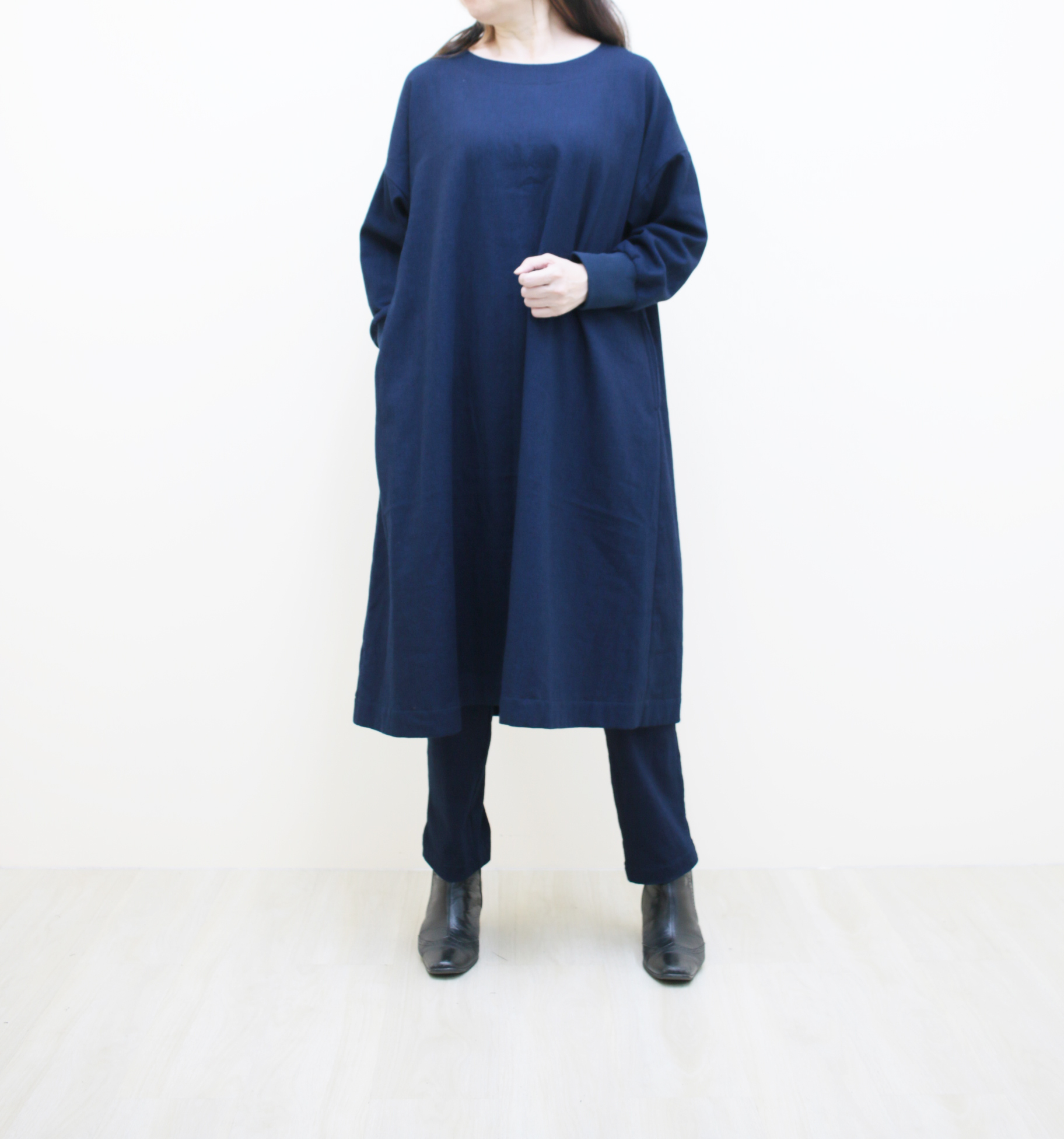 30 Offアウトレットsale パドカレ コットンドビー インディゴ ワンピース 藍染 ロングワンピース 紺 残りわずか 在庫限り超価格 Talalsalman Com