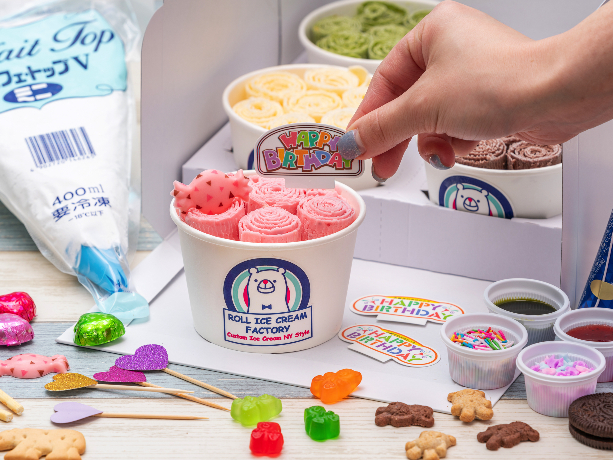 おうちdeロールアイス お誕生日セット ロールアイスクリームファクトリー