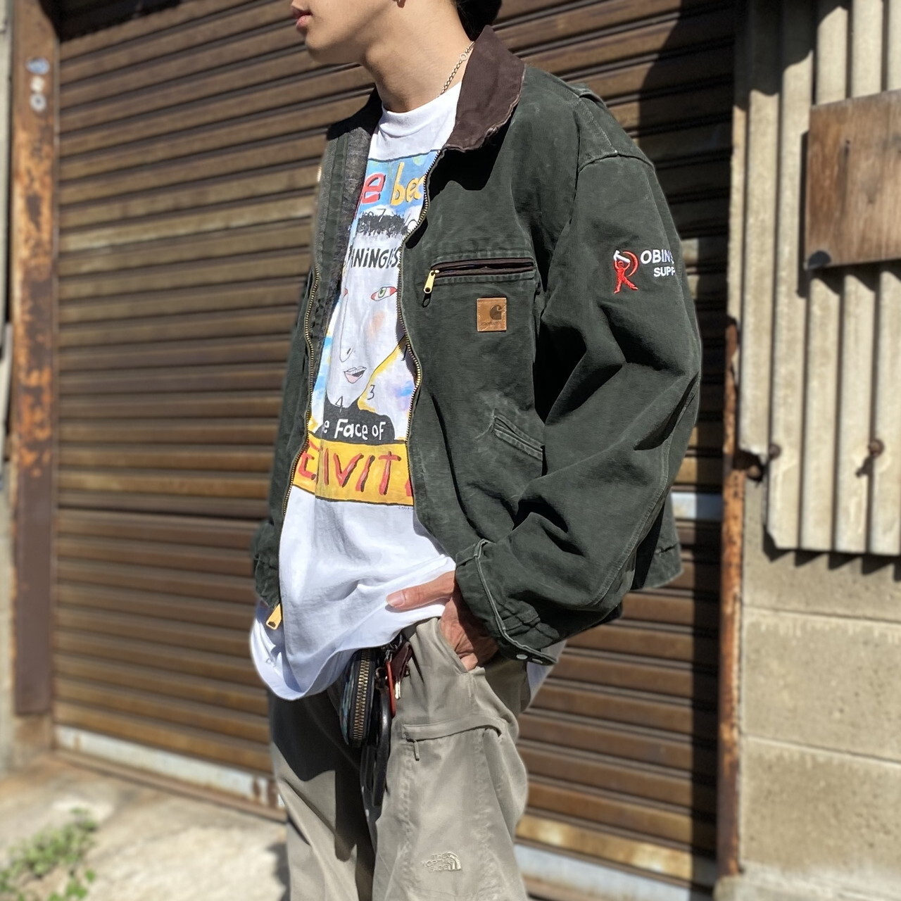 carhartt デトロイトジャケット モスグリーン XL - ブルゾン