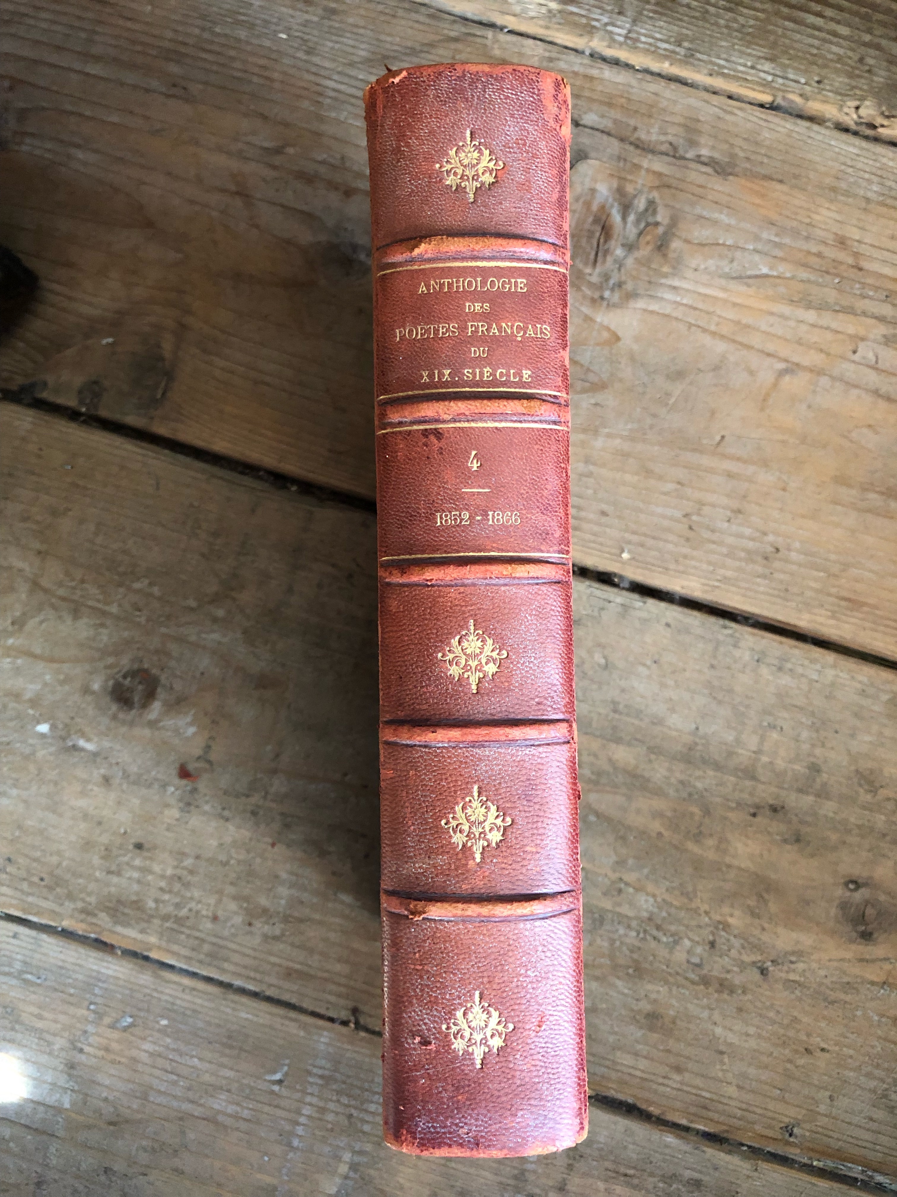 フランスアンティーク古書 古本 19世紀 詩集 No 4 Brocante De La Cocotte フランス アンティーク ドライフラワーのお店