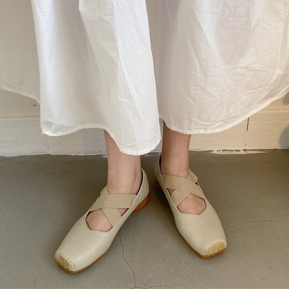 クロスストラップバレエシューズ 0077 Keir