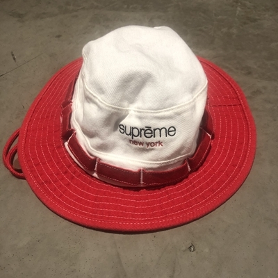 Supreme シュプリーム ロゴ刺繍ハット 帽子 キャンパス レッド 表参道t05 ブランド古着brooch