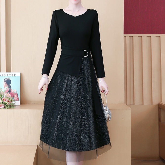 ドレッシーなお出かけに 切り替えメッシュワンピース Sunny S Room