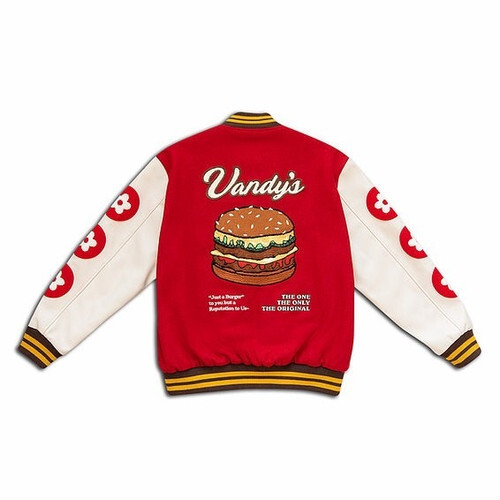 Vandy The Pink 4year Anniversary Varsity Jacket バンディーザピンク ヴァンディーザピンク スタジャン バーシティージャケット カスタムブランド リメイク ストリート メンズ レディース ユニセックス Colors