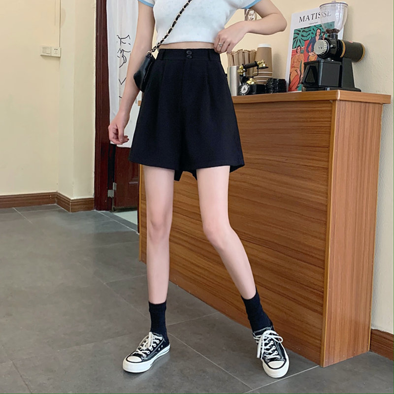 ワイドパンツ ショートパンツ 薄手 韓国ファッション レディース フレア ショート丈 ハイウエスト 春コーデ 夏コーデ 大人可愛い ガーリー Thin Section Loose Wide Leg Pants Dtc Value Rave Notice バリューレイヴノーティス 韓国ファッションや