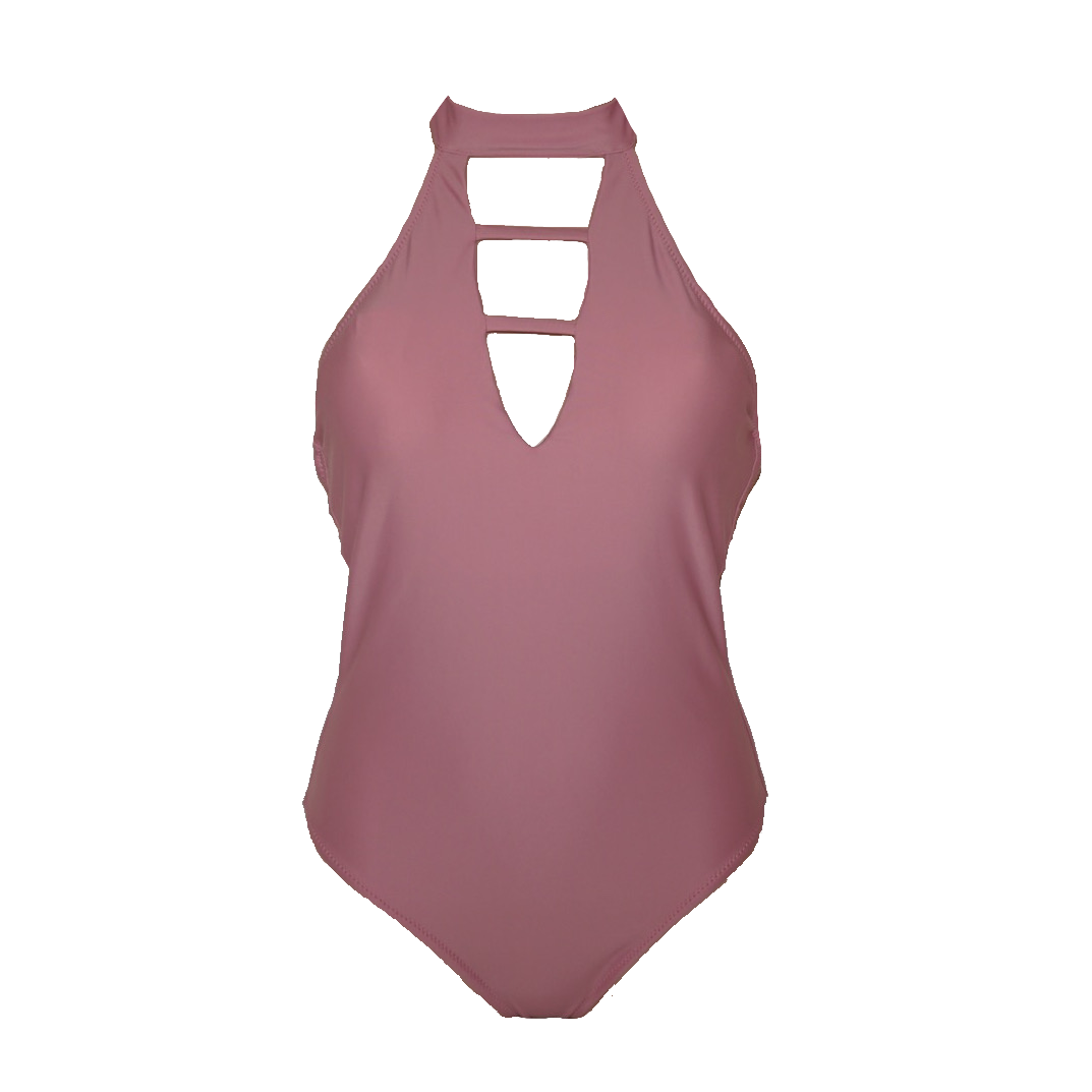 即納 Mia Misty Pink オープンカット バックリボン モノキニ Reselves