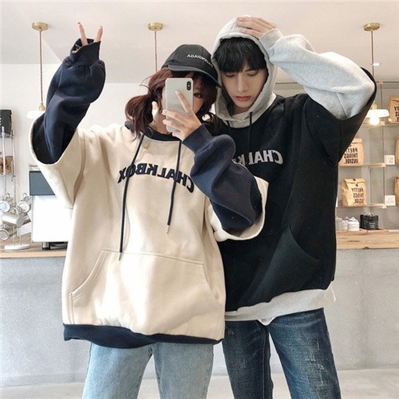 ペアルック パーカー ビックシルエット 冬 カップル ペアルック お揃い パーカー ユニセックス ペア カップル ストリート系 10代 代 モード系ファッション専門店 With U
