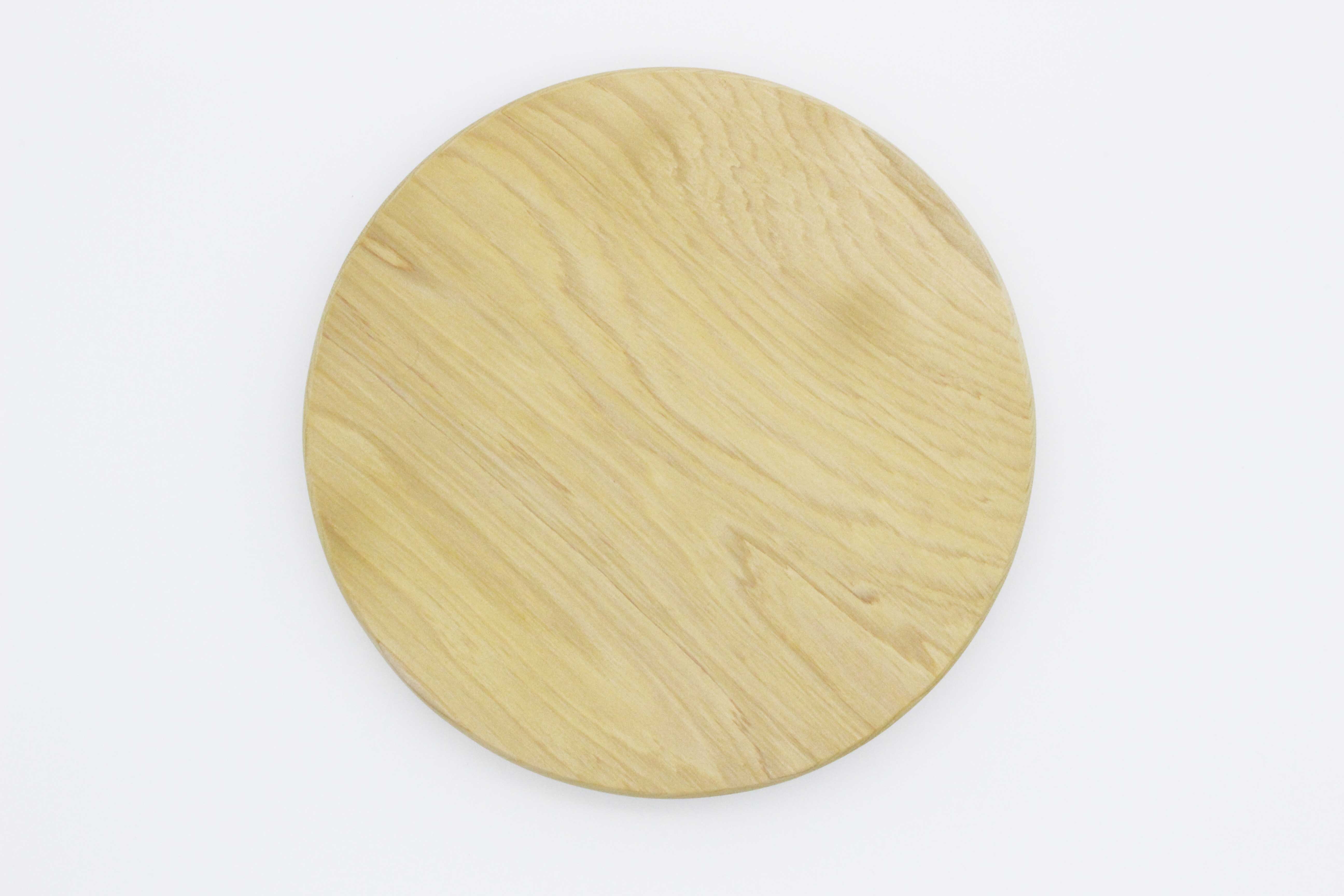 青森ひば 丸まな板 8寸 板目 工房なるみ